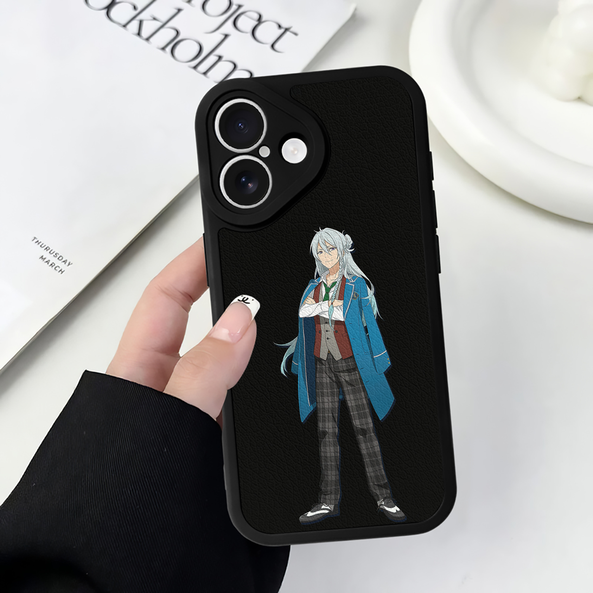 （画像用） あんさんぶるスターズ! Ensemble Stars 【iPhone 16シリーズ対応】シリコンスマホケース（レザー調） 材質：シリコン